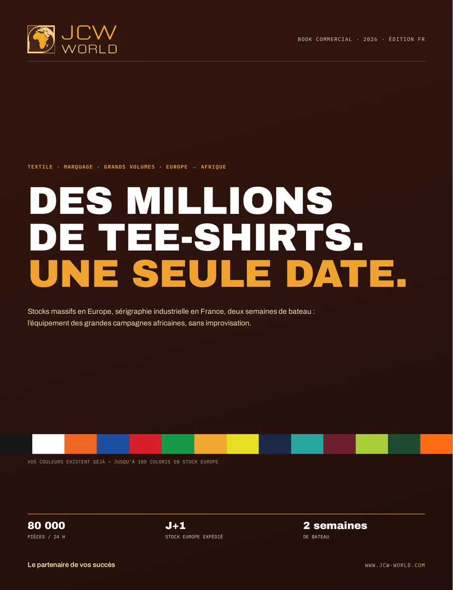 Couverture du Book Commercial 2026 de JCW World