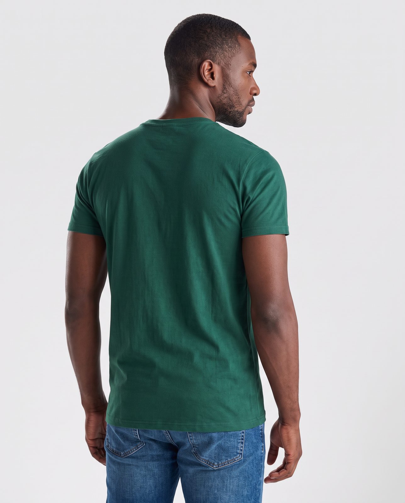 T-shirt Danube vert, vue de dos